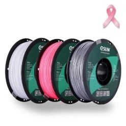 Pack ESun 🎗️ - PLA+ - Argent/Blanc/Rose - 1,75 Mm - 1 Kg