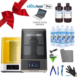Pack Starter Anycubic Photon Mono M7 Avec Wash & Cure 3, ChituBox Pro 3 Mois, Résines Et Outils