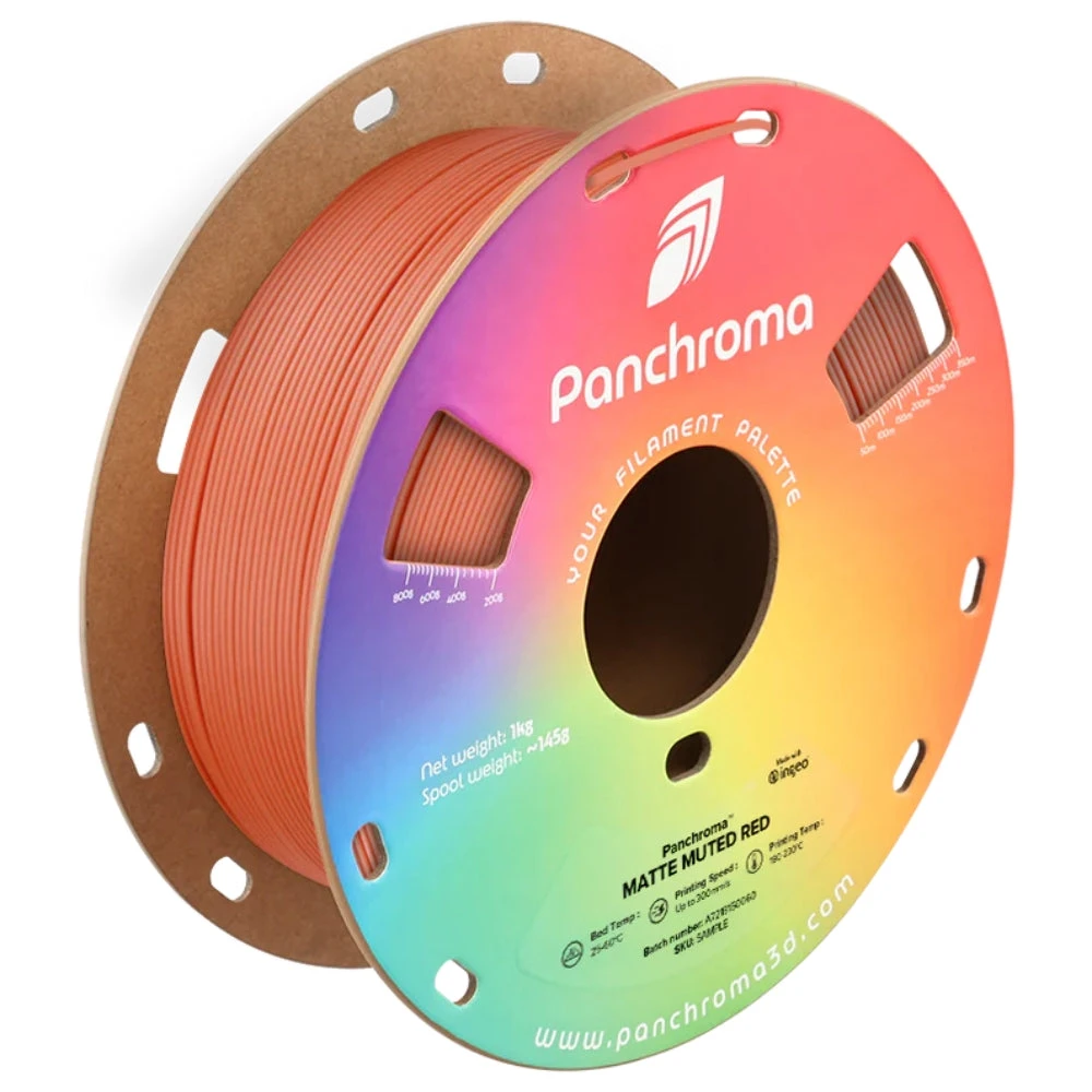 Panchroma PLA - Mat Rouge (Matte Muted Red) - 1,75 Mm - 1 Kg