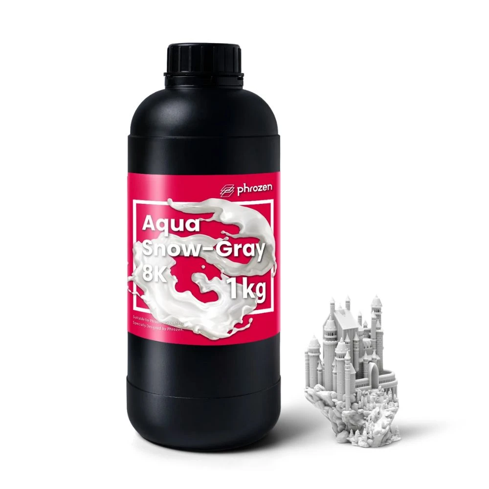 Phrozen - Résine Aqua 8K - Gris Neige (snow Gray) - 1 Kg 1 Phrozen - Résine Aqua 8K - Gris Neige (snow Gray) - 1 Kg