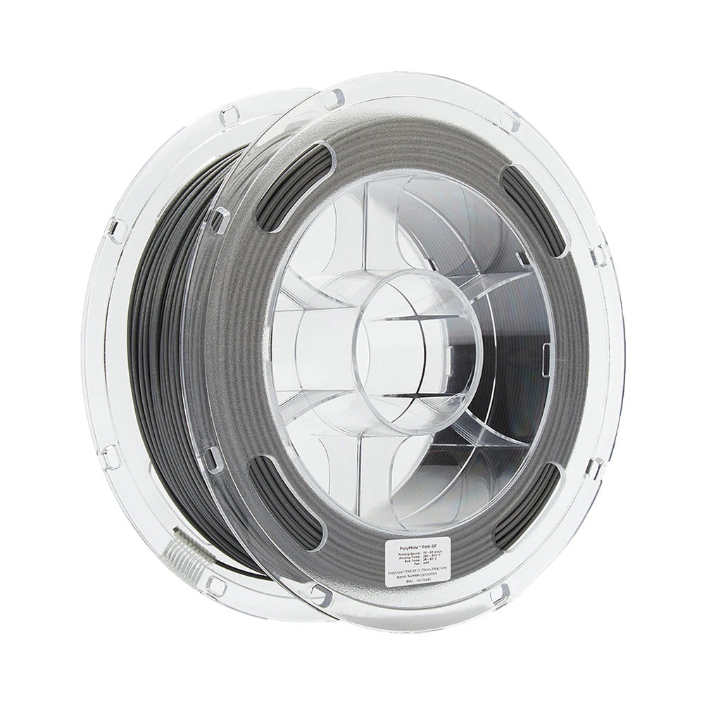 Polymaker - PolyMide PA6-GF (Nylon 6) - Gris (Gray) - 1,75 Mm - 500 G 1 Polymaker - PolyMide PA6-GF (Nylon 6) - Gris (Gray) - 1,75 Mm - 500 G