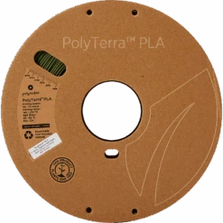 Polymaker - PolyTerra PLA - Vert Foncé Armée (Army Dark Green) - 1.75 Mm - 1 Kg -3D Prima Boutique PolyTerra PLA Army Dark Green 175 Spool Picture Front