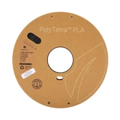 Polymaker - PolyTerra PLA - Noir Charbon (Charcoal Black) - 1,75 Mm - 1 Kg -3D Prima Boutique PolyTerra PLA Black 175 Spool Picture Front