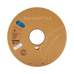 Polymaker - PolyTerra PLA - Bleu Saphir (Sapphire Blue) - 1.75 Mm - 1 Kg -3D Prima Boutique PolyTerra PLA Blue 175 Spool Picture Front