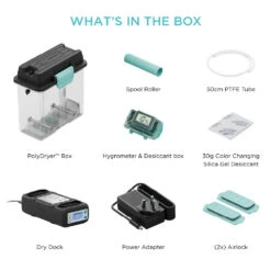 Polymaker - PolyDryer - Solution De Séchage Et Stockage (base De Séchage + Boite De Rangement) -3D Prima Boutique Polydryercontenudelaboite 1