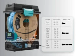 Pack PolyDryer Starter - 1 Base De Séchage + 3 Boites De Stockage -3D Prima Boutique Polydryertimedrying