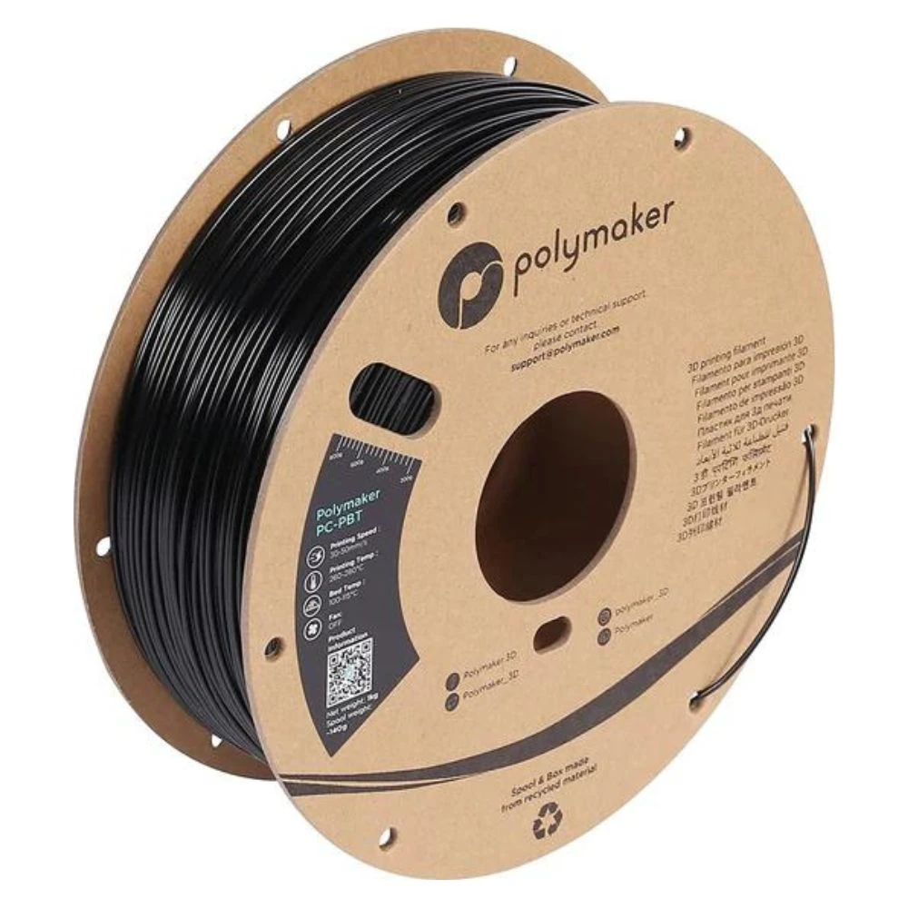 Polymaker - PC-PBT - Noir (Black) - 1,75 Mm - 1 Kg 1 Polymaker - PC-PBT - Noir (Black) - 1,75 Mm - 1 Kg