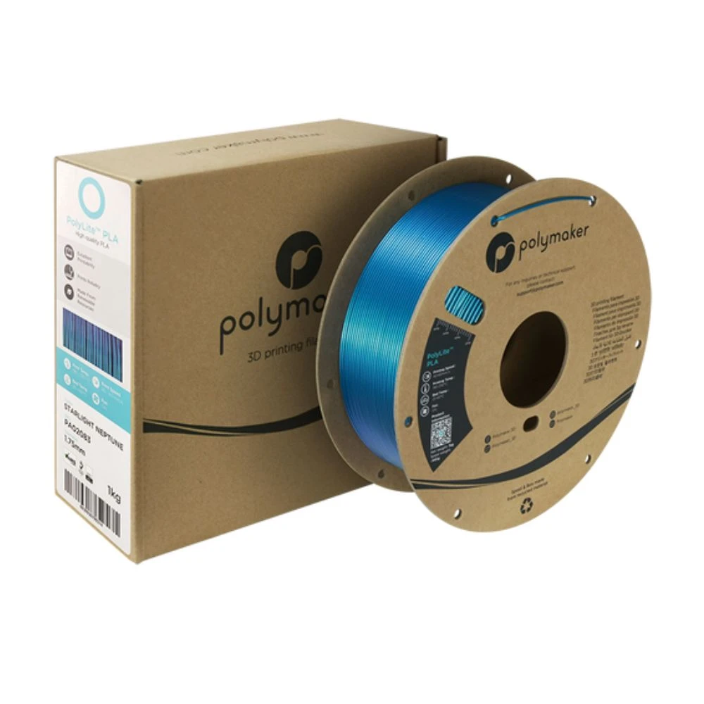 Polymaker - PolyLite Starlight PLA - Neptune - 1,75 Mm - 1 Kg 3 Polymaker - PolyLite Starlight PLA - Neptune - 1,75 Mm - 1 Kg – Image 3