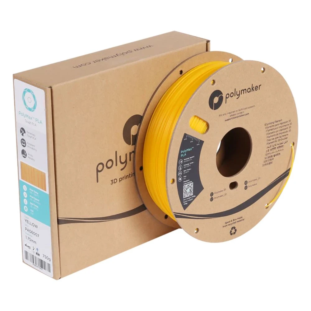 Polymaker - PolyMax Tough PLA - Jaune (Yellow) - 1,75 Mm - 750 G 2 Polymaker - PolyMax Tough PLA - Jaune (Yellow) - 1,75 Mm - 750 G – Image 2