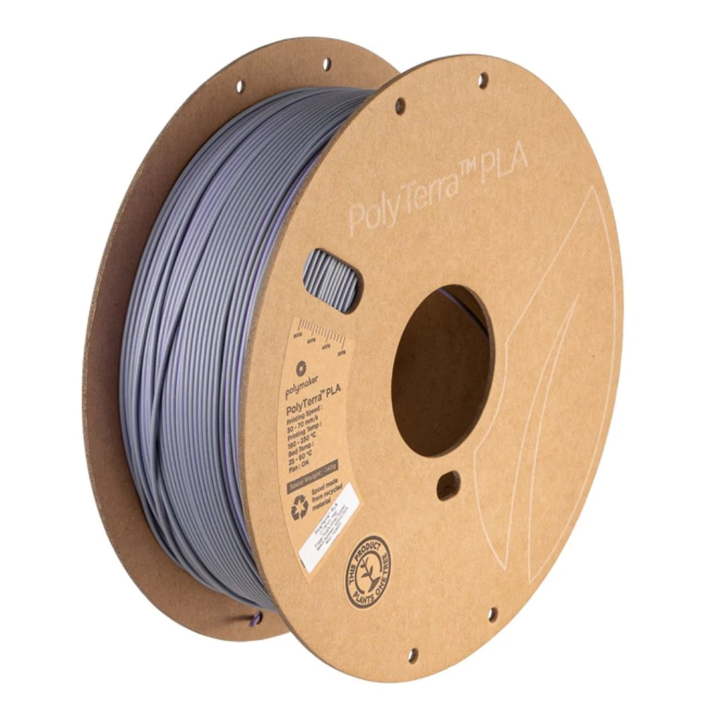 Polymaker - PolyTerra Dual PLA - Foggy Purple - Gris/Violet (Grey/Purple) - 1,75 Mm - 1 Kg 2 Polymaker - PolyTerra Dual PLA - Foggy Purple - Gris/Violet (Grey/Purple) - 1,75 Mm - 1 Kg – Image 2