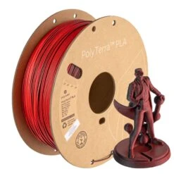 Polymaker - PolyTerra Dual PLA - Shadow Red - Rouge/Noir (Red/Black) - 1,75 Mm - 1 Kg