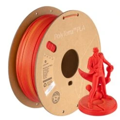 Polymaker - PolyTerra Dual PLA - Sunrise - Rouge/Jaune (Red/Yellow) - 1,75 Mm - 1 Kg