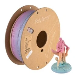 Polymaker - PolyTerra Gradient PLA - Arc-en-ciel Pastel (Rainbow) - 1,75 Mm - 1 Kg