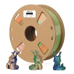 R3D - PLA Magic Silk Tricolore - Bleu/Vert/Orange (BlueGreenOrange) - 1,75 Mm - 1 Kg