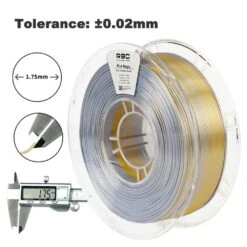 R3D - PLA Magic Silk - Or & Argent (Gold-Silver) - 1,75 Mm - 1 Kg -3D Prima Boutique R3DMAgicPLAdualcolorGold Silver 2 73534a26 7773 42ae 84b5 05dfb03774ce