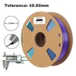 R3D - PLA Magic Silk Tricolore - Vert/Violet/Cuivre (GreenPurpleCopper) - 1,75 Mm - 1 Kg -3D Prima Boutique R3DMAgicPLAdualcolorGreen Purple Cooper 2