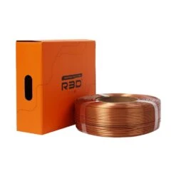 R3D - PLA High-Speed - Cuivre Soie (Silk Copper) - 1,75 Mm - 1 Kg Refill -3D Prima Boutique R3D PLA High speed Cuivre Soie 3