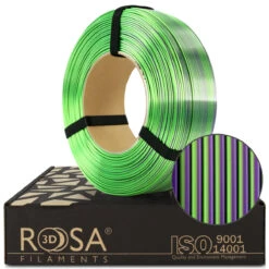 Rosa3D - PLA Magic Silk - Goblin - 1,75 Mm - 1 Kg Refill -3D Prima Boutique ReFill PLA Magic Silk Goblin Box WM ROSA3D