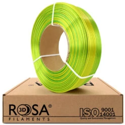 Rosa3D - PLA Rainbow - Arc-en-ciel Jungle (Multicolour Silk Jungle) - 1,75 Mm - 1 Kg Refill