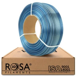 Rosa3D - PLA Rainbow - Arc-en-ciel Pacifique (Multicolour Silk Pacific) - 1,75 Mm - 1 Kg Refill