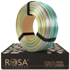 Rosa3D - PLA Rainbow - Arc-en-ciel Soyeux (Silk Rainbow) - 1,75 Mm - 1 Kg Refill -3D Prima Boutique ReFill PLA Rainbow Silk Box ROSA3D b0c9fc10 d601 444c 88cf 3e08469bb0ac