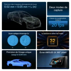 Revopoint - Miraco Plus - Premier Scanner 3D Autonome Avec Des Capacités De Métrologie Photogrammétrique -3D Prima Boutique Revopoint Miraco Plus 5