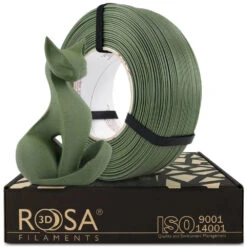 Rosa3D - PLA-CF - Vert Olive Mat (Matt Olive Green) - 1,75 Mm - 1 Kg Refill