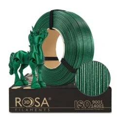 Rosa3D - PLA Galaxy - Vert Émeraude (Emerald Green) - 1,75 Mm - 1 Kg Refill