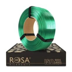 Rosa3D - PLA Silk - Vert Émeraude (Emerald Green) - 1,75 Mm - 1 Kg Refill