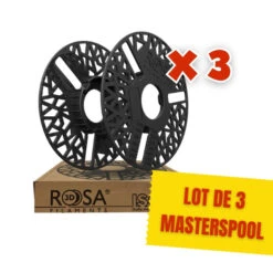 Rosa3D - Lot De 3 Masterspool Noires ♻️ Consignées 🌿