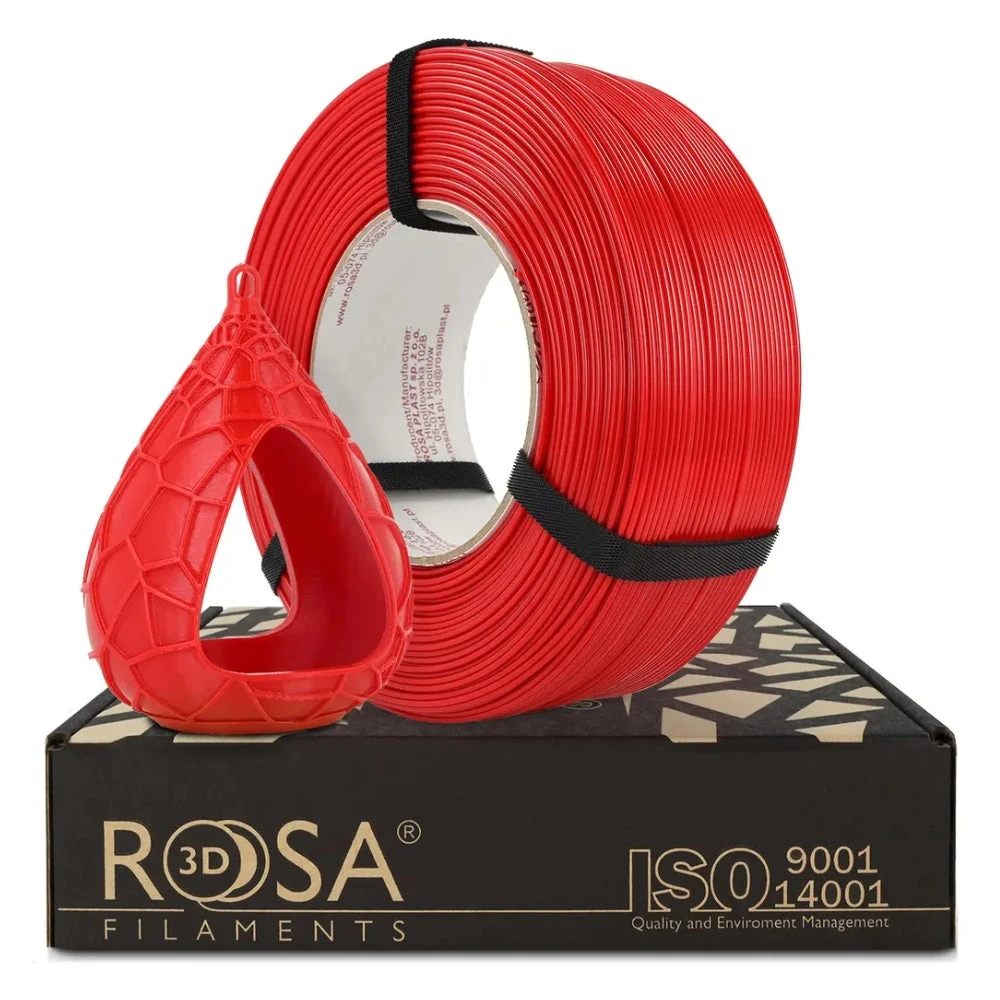 Rosa3D - PETG Standard HS - Rouge (Red) - 1,75 Mm - 1 Kg Refill – Image 2