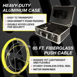 Video Snake SWJ-3188D 65-Foot Complete Color Camera Inspection System - Reconditioned -3D Prima Boutique SWJ 3188D 6