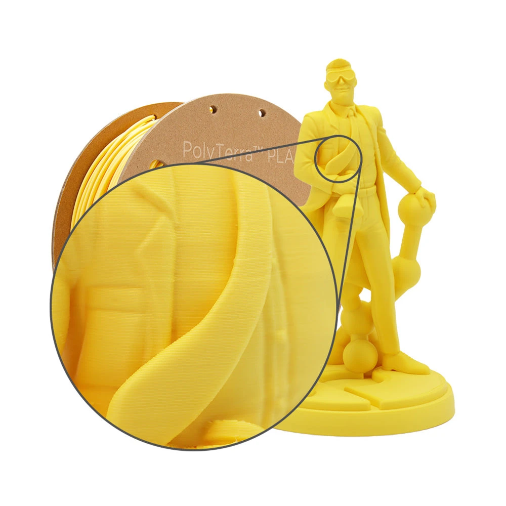 Polymaker - PolyTerra PLA - Jaune Savanne (Savannah Yellow) - 1.75 Mm - 1 Kg 3 Polymaker - PolyTerra PLA - Jaune Savanne (Savannah Yellow) - 1.75 Mm - 1 Kg – Image 3