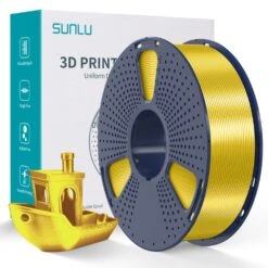Sunlu - Silk PLA+ - Jaune (Yellow) - 1,75 Mm - 1 Kg