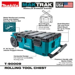 Makita T-90009 MAKTRAK Heavy Duty Durable Rolling Tool Chest -3D Prima Boutique T 90009 hash escaped 3