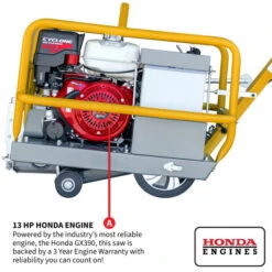 Tomahawk Power TFS10H 10" Early Entry Concrete Saw W/ 13 HP Honda GX390 Engine -3D Prima Boutique THP TFS10H hash escaped 3