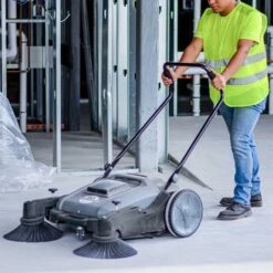 Tomahawk Power TOS38 38" Walk Behind Push Sweeper W/ Triple Power Side Brooms -3D Prima Boutique THP TOS38 10
