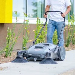 Tomahawk Power TOS38 38" Walk Behind Push Sweeper W/ Triple Power Side Brooms -3D Prima Boutique THP TOS38 5