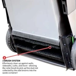 Tomahawk Power TOS38 38" Walk Behind Push Sweeper W/ Triple Power Side Brooms -3D Prima Boutique THP TOS38 6