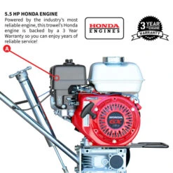 Tomahawk Power TPT24H 24" Power Trowel Edger W/ 5.5 HP Honda Engine -3D Prima Boutique THP TPT24H hash escaped 3