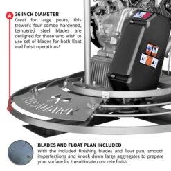 Tomahawk Power TPT36FXH270 36" Fast Pitch Power Trowel W/ 9 HP Honda, Blades -3D Prima Boutique THP TPT36FXH270 hash escaped 6