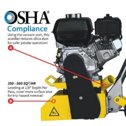 Tomahawk Power TSCAR-8H 8" 5.5 HP GX160 Honda Concrete Scarifier Planer Grinder -3D Prima Boutique THP TSCAR 8H 4