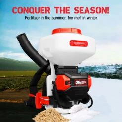 Tomahawk Power ETGS30 36V 5 Gallon Battery Powered Spreader Broadcast Lawn Seed -3D Prima Boutique THP eTGS30 hash escaped 3