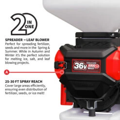 Tomahawk Power ETGS30 36V 5 Gallon Battery Powered Spreader Broadcast Lawn Seed -3D Prima Boutique THP eTGS30 hash escaped 5