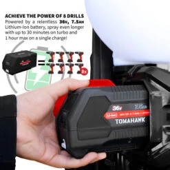 Tomahawk Power ETMD14 36V 4 Gallon Battery Powered Mosquito Fogger Sprayer -3D Prima Boutique THP eTMD14 hash escaped 3