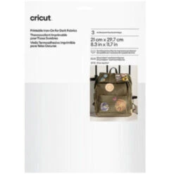 Cricut - 3 Feuilles Imprimablesthermocollantes Pour Tissus Sombres - A4