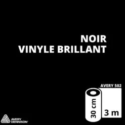 Siser - Pack Vinyle Juliet -3D Prima Boutique Vinyle Brillant Noir 501 30cm 3m