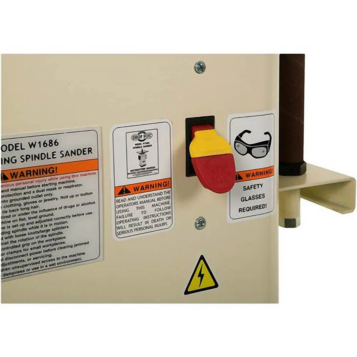 Shop Fox W1686 1 Hp Oscillating Spindle Sander Cabinet Style With Table Inserts 3 Shop Fox W1686 1 Hp Oscillating Spindle Sander Cabinet Style With Table Inserts – Image 3