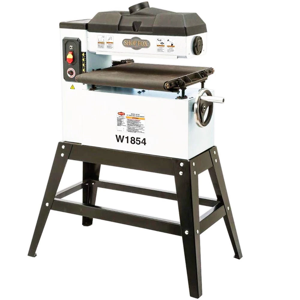 Shop Fox W1854 120-Volt 18-Inch 1.5 HP Variable Speed Feed Open-End Drum Sander 1 Shop Fox W1854 120-Volt 18-Inch 1.5 HP Variable Speed Feed Open-End Drum Sander