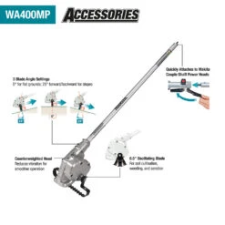 Makita WA400MP Cultivator Hoe Weeding Couple Shaft Attachment 3 Makita WA400MP Cultivator Hoe Weeding Couple Shaft Attachment -3D Prima Boutique WA400MP hash escaped 2